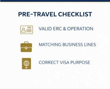 Before travelling to Vietnam under company sponsorship